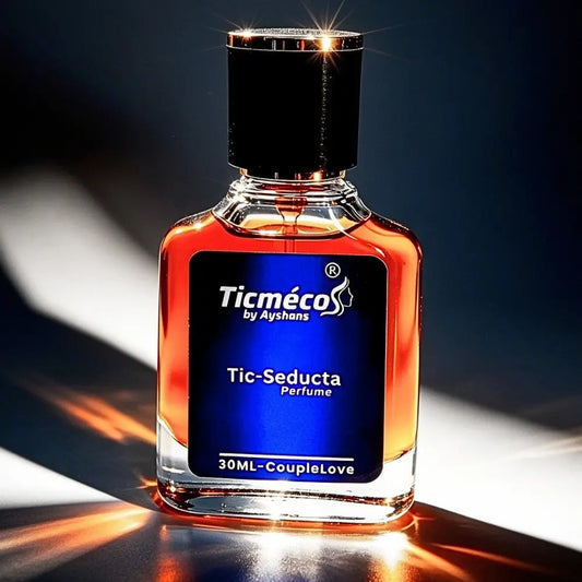 Original 50ml bottle of Tic-Seducta Sensual Eau De Parfum fragrance formulation