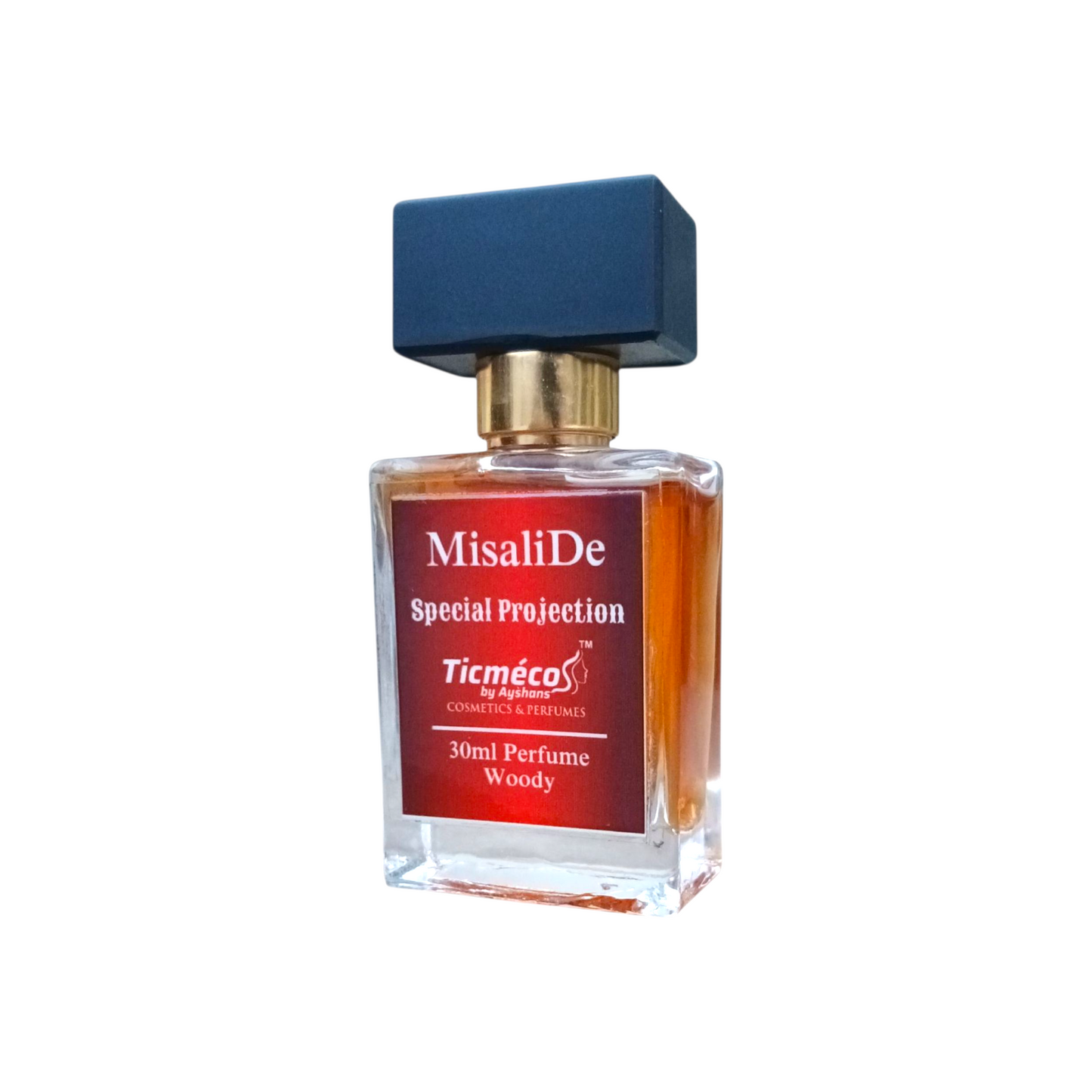 MisaliDe Best unisex fragrance with earthy sandalwood, musk, and smoky oud, woody, and amber notes in Pakistan | Inspired By MTJ